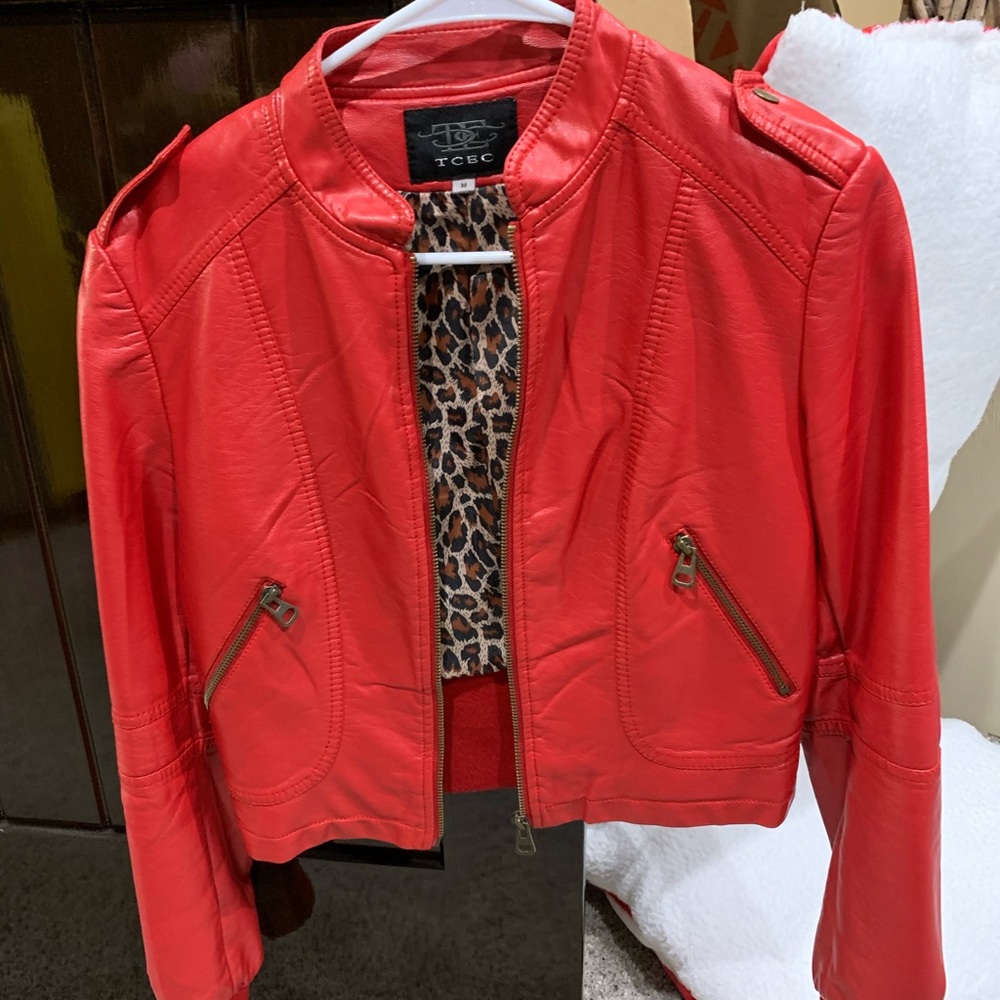 Red Cropped Coat